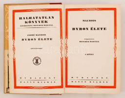 André Maurois: Byron élete I-II. Bp., é.n, Dante. 299+293 p. Kiadói aranyozott félbőrkötésben