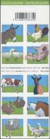 Háziállatok öntapadós bélyegfüzet, Pets self-adhesive stamp-booklet