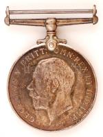 V. György angol királyt ábrázoló ezüst(Ag) érem övcsattá alakítva, jelzett, 33,3 g