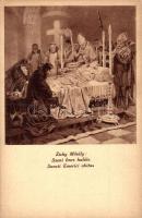 Szent Imre halála, kiadja a Szent Imre Év Országos Főrendezősége / Death of Saint Emericus, s: Zichy Mihály