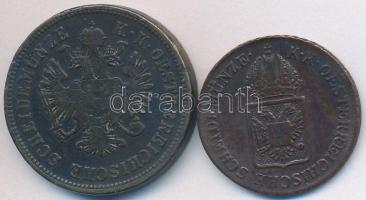 Ausztria 1816A 1/2kr Cu + 1861A 4kr Cu T:2-,3
Austria 1861A 1/2 Kreuzer Cu + 1816A 4 Kreuzer Cu C:V...