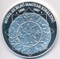 DN "A magyar nemzet pénzérméi - Mária az első magyar királynő 1382-1387" Ag emlékérem tanú...
