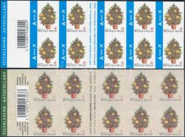 Christmas and New Year two self-adhesive stamp-booklet, Karácsony és Újév 2 klf öntapadós bélyegfüzet
