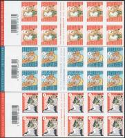 Üdvözlő bélyegek 3 klf öntapadós bélyegfüzet, Greeting Stamps 3 self-adhesive stamp-booklets