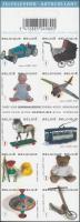 Toys self-adhesive stamp booklet, Játékok öntapadós bélyegfüzet