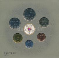 Dél-Korea 2009. 1W-500W (6xklf) fémpénz szett dísztokban T:1 South Korea 2009. 1 Won - 500 Won (6xdiff) coin set in case C:UNC