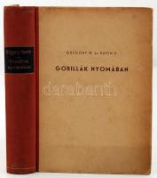 Gregory-Raven: Gorillák nyomában. Bp., 1940, Természettudományi Társulat. 317 p. Kiadói félvászonkötésben.