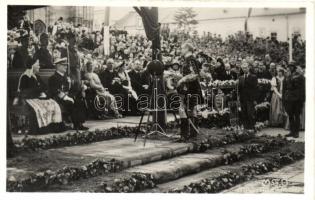 1940 Kolozsvár, Cluj; bevonulás, Horthy Miklós és Purgly Magdolna / entry of the Hungarian troops