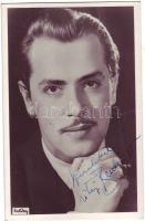 Benkő Gyula színész aláírt fotólapja