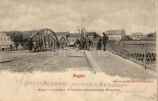 Ungvár, Uzshorod; híd, Divald Károly / bridge (fa)