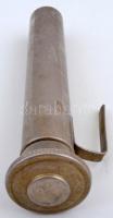 Régi sörmelegítő, fém, 16cm