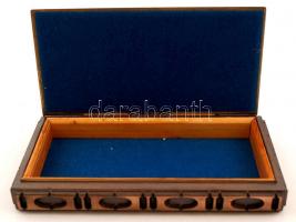 Iparművészeti Vállalatos réz doboz, 19×10 cm