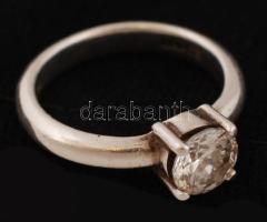 Ezüst(Ag) Esprit gyűrű szintetikus kővel, jelzett, méret: 55, br: 4,9 g / silver ring, size: 55, br: 4,9 g