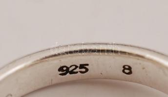 Ezüst(Ag) Esprit gyűrű szintetikus kővel, jelzett, méret: 55, br: 4,9 g /
silver ring, size: 55, br...
