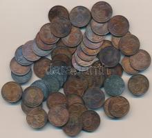 Német 3. Birodalom 1937-1942. 1pf (64x) Br/Zn T:vegyes
German Third Reich 1937-1942. 1 Pfennig (64x...