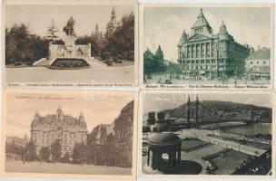 ~110 RÉGI budapesti városképes képeslap, pár 1945 utáni darabbal, néhány Divald lappal, vegyes minőség / Approx. 110 old Budapest town-view postcards, a few pieces post-1945, mixed quality