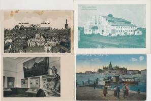~110 RÉGI budapesti városképes képeslap, pár 1945 utáni darabbal, néhány Divald lappal, vegyes minős...