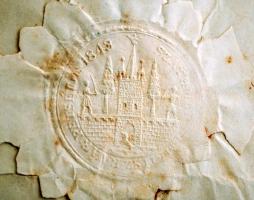 1867 Szatmári aljegyző által kiállított hiteles másolat Damjanich János vezérőrnagy által Baudis Józ...