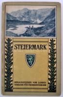 Steiermark. Steirisches Verkehrsbuch. Im Anhang: Hotels, Gasthöfe, Kurorte, Bäder, Sommerfrischen und bewirtschaftete alpine Schutzhütten. Graz, 1912-1913, Verlage des Landverbandes für Fremdenverkehr in Steiermark. Kiadói papírkötés, gerincnél kisebb sérüléssel, egyébként jó állapotban / paperback, with small fault, good condition