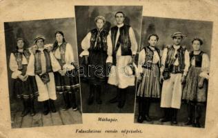 Mátkapár Falulasztináról, román népviselet/ betrothed couple, Romanian traditional dress, folklore (EK)