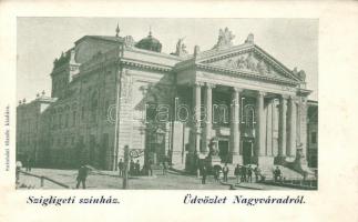 Nagyvárad, Oradea; Szigligeti színház / theater (ázott / wet damage)