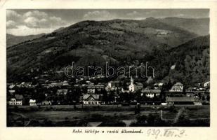 Rahó, Rahiv; látkép vasútállomással / panorama view with railway station (EB)