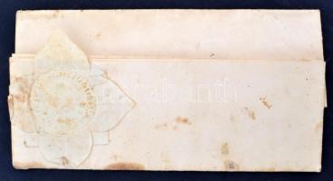 1904 M. K. Pénzügyigazgatóság M. R. Számvevőség Zilahon hivatalos levele, pecséttel és száraz bélyeg...