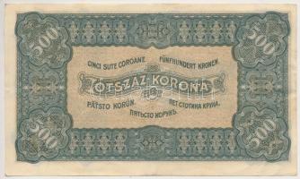 1923. 500K "T.W." jelöléssel, nyomdahely nélküli, vágáshibás T:III