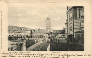 Nagyszeben, Sibiu; Kiskörút, Tanácstorony / street, tower (EK)