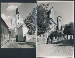 cca 1950-1960 Szentendre, 3 db fotó, 14x11 és 17x12 cm