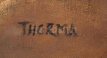 Thorma jelzéssel: Virágcsendélet. Olaj, vászon, keretben, 76×58 cm