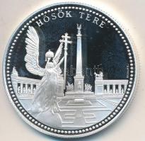 Bognár György (1944-) "Hősök tere" Budapest nevezetességei sorozat, Ag emlékérem dísztokba...