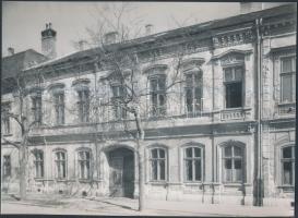 1961 Győr, Utcaképek(Füst Sándor utca, Liszt Ferenc utca), O.M.F. fényképtára, hátoldalon feliratozv...