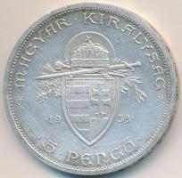 1938. 5P Ag "Szent István" T:2 felületi karc
Adamo P8.1