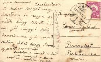 1929 Budapest XV. Rákospalota, Bartha Pál hentesüzlete, a képen feltehetően a tulajdonossal, photo (...