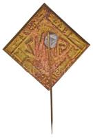 1934. "Ganz 90 év 1844-1934" fém jelvény (37,5x37,5mm) T:2