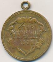 Osztrák-Magyar Monarchia 1908. "Ferenc József uralkodásának 60. évfordulója" zománcozott f...