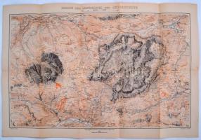1904 A Langkofel és a Lella térképe / 1904 Austria large hiking map of Langofel and Lella 50x70 cm