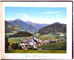 cca 1918 Gruss aus Maria Zell, képes kiadvány Mária Zellről, elvált fedőlappal,15x20cm