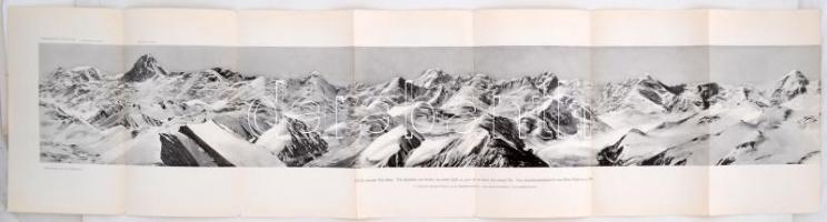 cca 1920 A Tien San hegység panorámaképe / Panorama picture of the Tien San 26x100 cm