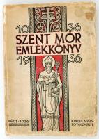 1936 Szent Mór Emlékkönyv, Pécs, Pécsi Egyházmegye. Kopottas kiadói papírborítóval. Képekkel illusztrált kiadvány. pp.:464, 25x18cm