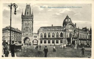 Praha, Prague; Repraesentationshaus beim Pulverturm / square, tower, Representation House