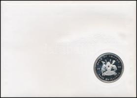 Uganda 1993. 2000Sh Ag "Híres helyek - Matterhorn" multicolor emlékpénz érmés borítékon al...