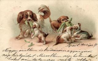 Dogs, Emb. litho