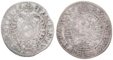 Ausztria 1683. VIkr Ag "I. Lipót" Bécs + Német Államok / Szilézia / Boroszló 1684SHS VIKr ...