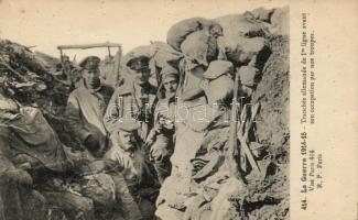 WWI German military, in the trench