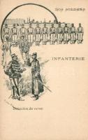Nos soldats, Infanterie / WWI French military, infantrymen, recruit training