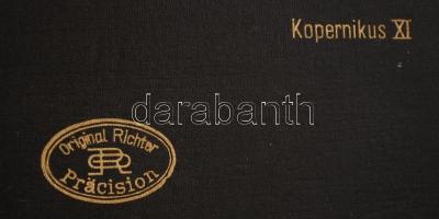 Richter Präcision Kopernikus XI körzőkészlet, egy darab későbbi pótlás, saját dobozában, szép állapo...