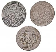 Ausztria 1699IA 3Kr Ag "I.Lipót" Graz + Német Államok /Szilézia/Boroszló 1707-1709FN 3kr A...