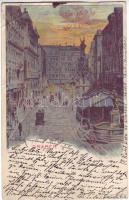 1899 Vienna Graben litho s: Basch Árpád (EB)